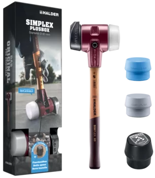     SIMPLEX Plus Box Starter Kit SIMPLEX soft-face mallet D80, rubber composition with 