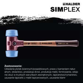                                             Młot­ki SIM­PLEX, 50:40 TPE-miękki; z żeliwną obudową i wysokiej jakości drewnianym uchwytem
 IM0016772 Foto ArtGrp Zusatz pl
