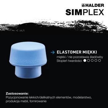                                             Młot­ki SIM­PLEX, 50:40 TPE-miękki / Superplastik; z żeliwną obudową i wysokiej jakości drewnianym uchwytem
 IM0016802 Foto ArtGrp Zusatz pl
