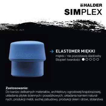                                             Młot­ki bru­kar­skie SIM­PLEX Rubber composition with "Stand-Up" / TPE-soft; with cast iron housing and Hickory handle
 IM0016805 Foto ArtGrp Zusatz pl
