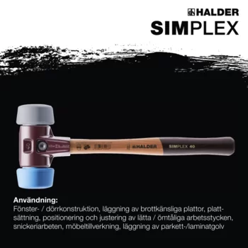                                             SIMPLEX mjuka hammare, 50:40    TPE-mjuk / TPE-medium; med gjutjärnshölje och trähandtag av hög kvalitet
 IM0016764 Foto ArtGrp Zusatz se

