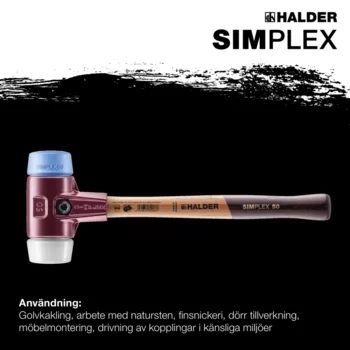                                             SIMPLEX mjuk hammare TPE-soft / Superplastic; med gjutjärnshus och högkvalitativt trähandtag. 
 IM0017066 Foto ArtGrp Zusatz se
