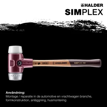                                             SIMPLEX mjuk hammare Superplastic / mjukmetall; med gjutjärnshus och högkvalitativt trähandtag. 
 IM0017111 Foto ArtGrp Zusatz se
