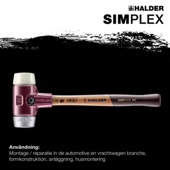                                             SIMPLEX mjuk hammare Nylon / mjukmetall; med gjutjärnshus och högkvalitativt trähandtag. 
 IM0017114 Foto ArtGrp Zusatz se
