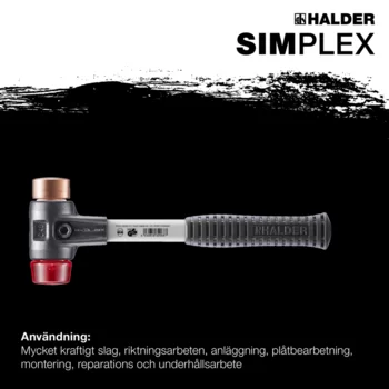                                             SIMPLEX mjuka hammare Koppar / Plast; med förstärkt gjutjärnshus och glasfiberskaft
 IM0017167 Foto ArtGrp Zusatz se
