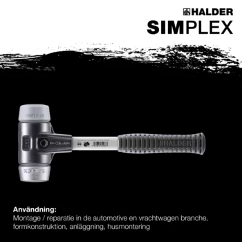                                             SIMPLEX mjuka hammare TPE-mid / soft metal; med förstärkt gjutjärnshus och glasfiberskaft
 IM0017170 Foto ArtGrp Zusatz se
