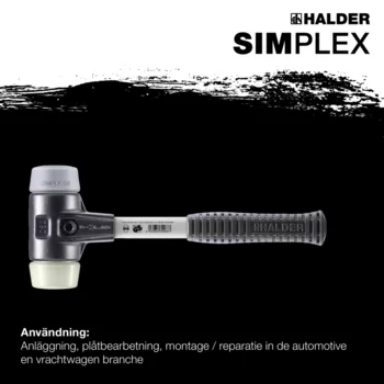                                            SIMPLEX mjuka hammare TPE-mid / nylon; med förstärkt gjutjärnshus och glasfiberskaft
 IM0017173 Foto ArtGrp Zusatz se
