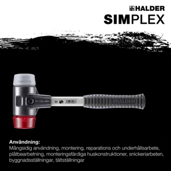                                             SIMPLEX mjuka hammare TPE-mid / plastic; med förstärkt gjutjärnshus och glasfiberskaft
 IM0017179 Foto ArtGrp Zusatz se
