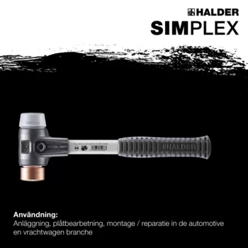                                             SIMPLEX mjuka hammare TPE medium / koppar; med förstärkt gjutjärnshölje och handtag av fiberglas
 IM0017182 Foto ArtGrp Zusatz se
