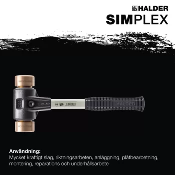                                             SIMPLEX mjuka hammare Koppar; med förstärkt gjutjärnshölje och handtag av fiberglas
 IM0017236 Foto ArtGrp Zusatz se
