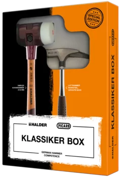                                             Box Klasik SIMPLEX-kladivo s měkkou vložkou, gumový kompozit / superplastik a tesařské kladivo PICARD
 IM0013257 Foto Uebersicht
