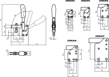                                             Clamping screw (spare part of toggle clamp) Spännskruv     
 IM0009328 Zeichnung
