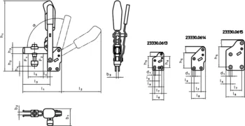                                             Bloccaggi a ginocchiera verticali con base verticale e chiusura di sicurezza
 IM0009344 Zeichnung
