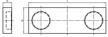                                             So­por­te­s ­pa­ra Blo­que de Su­je­ción magnético
 IM0009551 Zeichnung
