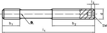                                             Tensores sin Cabeza con hexágono interior, similar a DIN 6379, para tuercas para ranuras en T
 IM0002202 Zeichnung es
