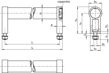                                             Ma­ni­glie tu­bo­la­ri dritto, montaggio anteriore
 IM0017709 Zeichnung it
