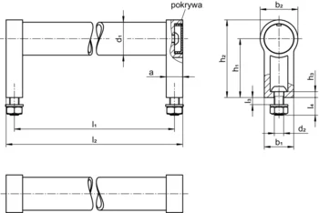                                             Uchwyty Rurowe proste, montaż od przodu
 IM0017705 Zeichnung pl
