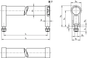                                             管狀手柄  直的, 正面安裝
 IM0017700 Zeichnung tw
